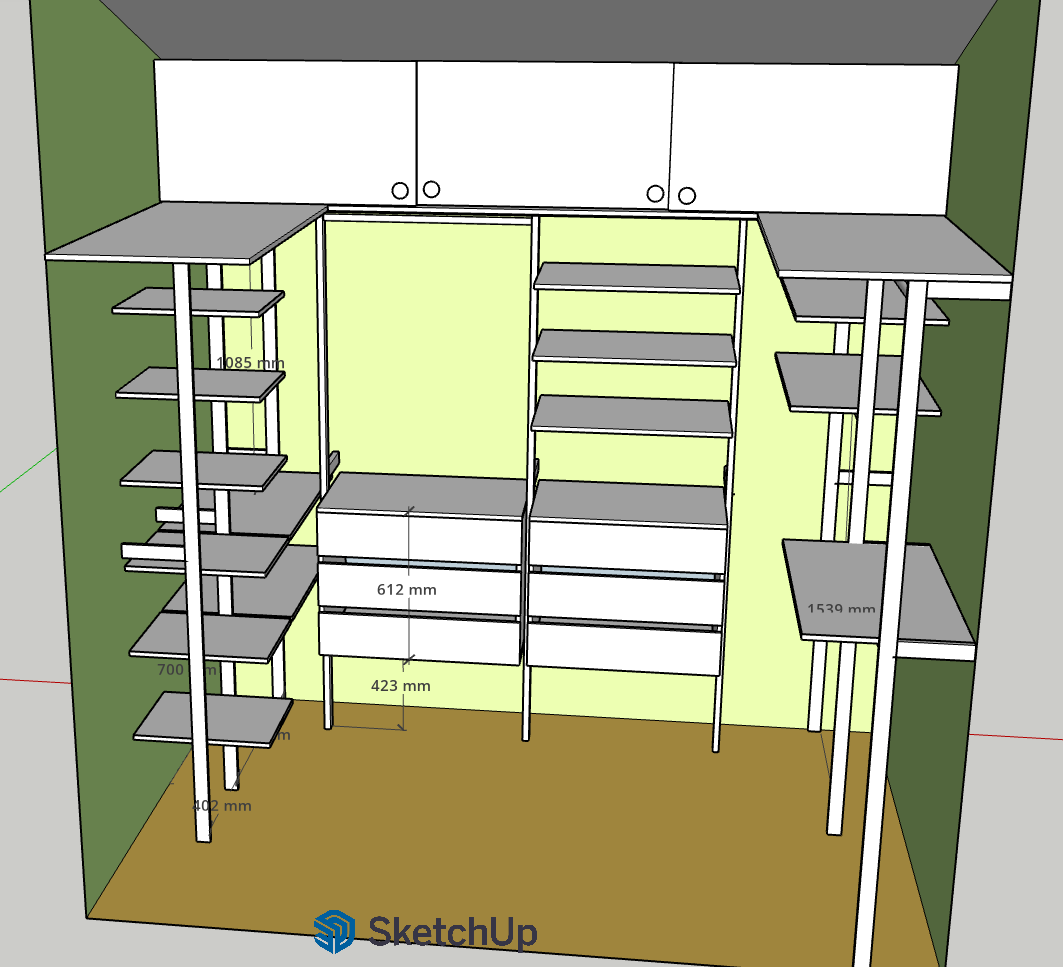 Приклади організації гардеробних